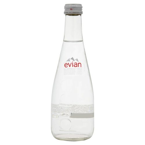 Evian 0,33l mentes ásványvíz ÜVEG palackban (visszaváltható, Betéti díjas +50.-Ft )